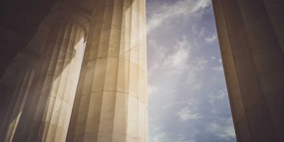 Pillars with Vintage Instagram Style Filter